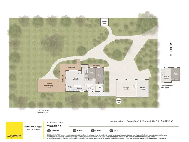 Floorplan of Homely house listing, 10 Beves Lane, Woodend VIC 3442