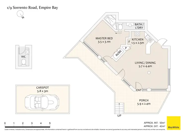 Floorplan of Homely apartment listing, 1/9 Sorrento Road, Empire Bay NSW 2257