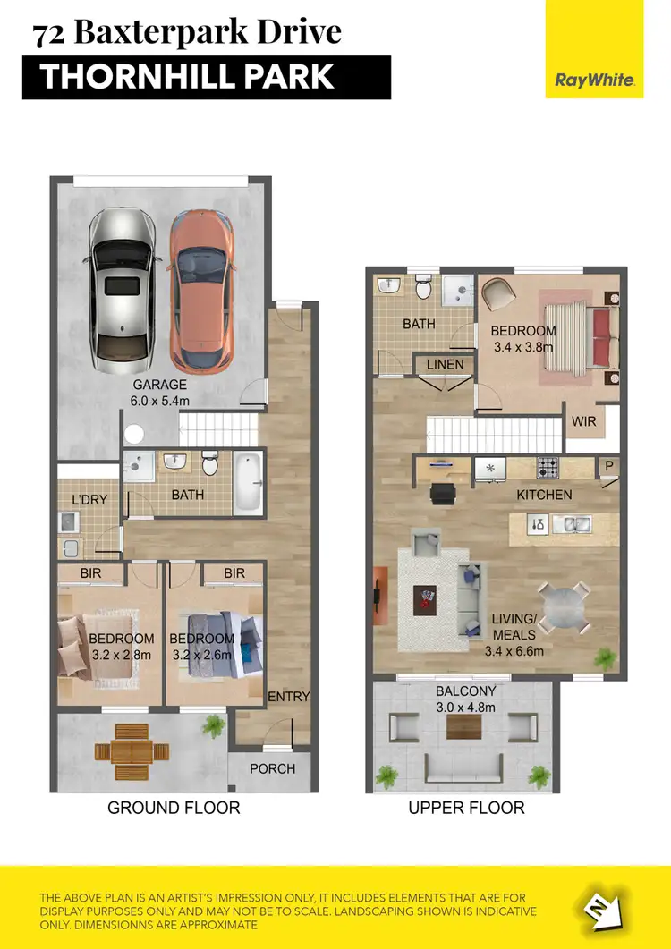 Floorplan of Homely house listing, 72 Baxterpark Drive, Thornhill Park VIC 3335