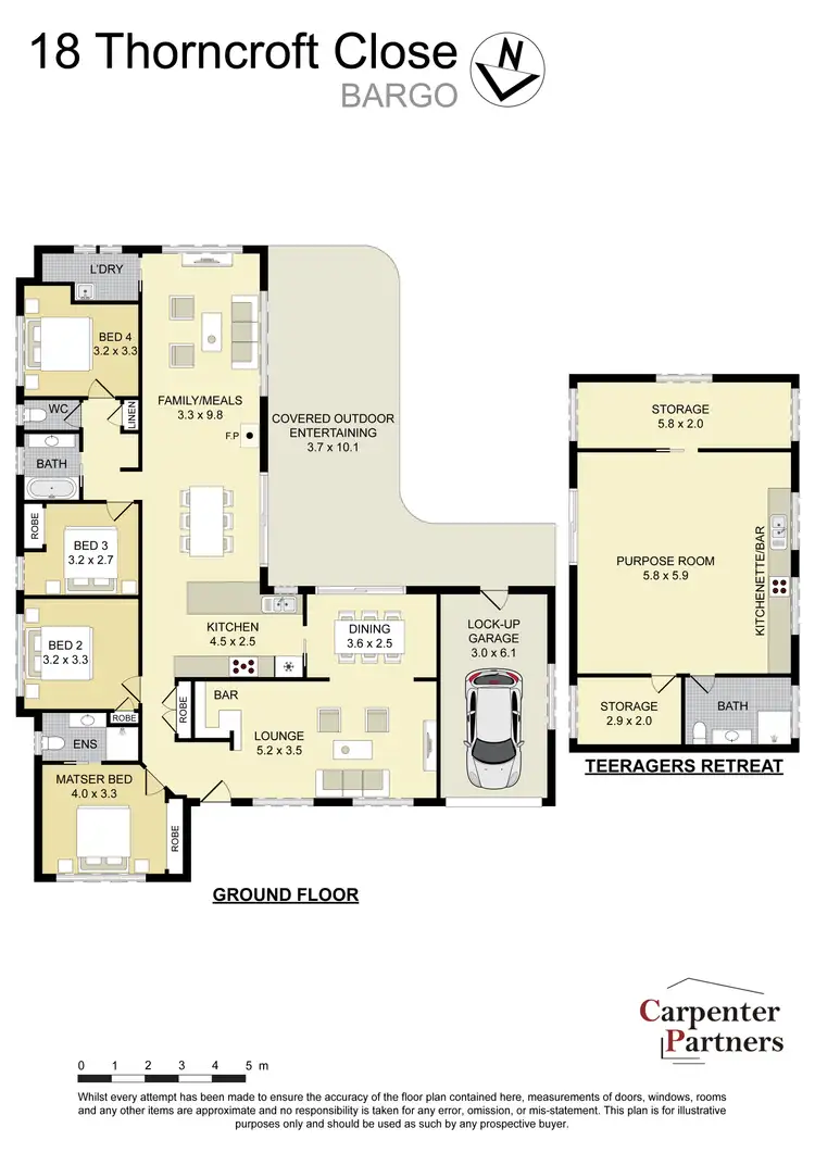 Floorplan of Homely house listing, 18 Thorncroft Close, Bargo NSW 2574