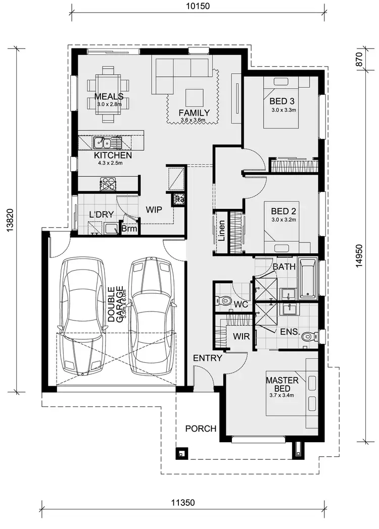 Floorplan of Homely house listing, Lot 2825 Atwell Road - Smiths Lane, Clyde North VIC 3978