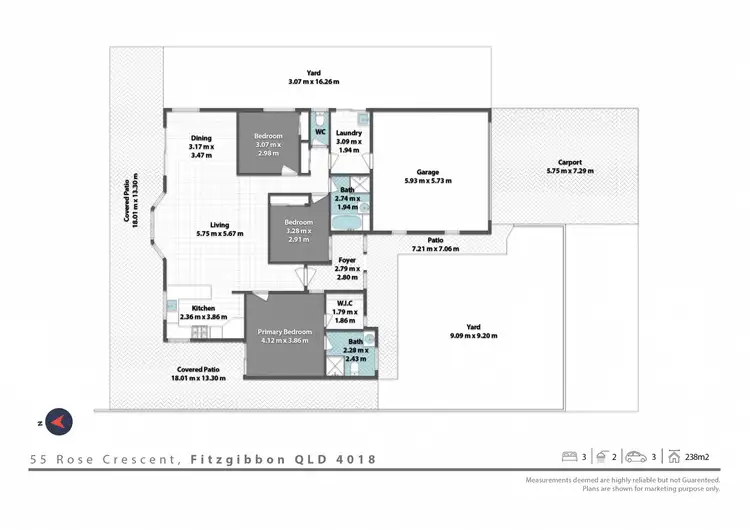 Floorplan of Homely house listing, 55 Rose Crescent, Fitzgibbon QLD 4018