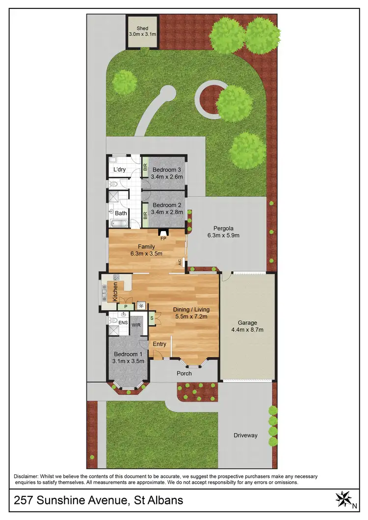Floorplan of Homely house listing, 257 Sunshine Avenue, St Albans VIC 3021