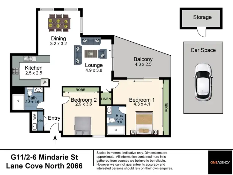 Floorplan of Homely apartment listing, G11/2-6 Mindarie Street, Lane Cove North NSW 2066
