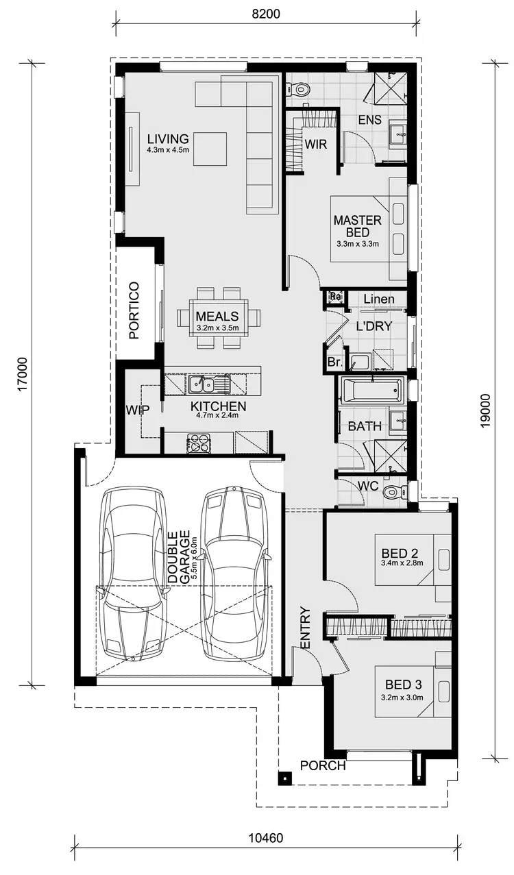 Floorplan of Homely house listing, LOT 4361 Gleam Street (Riverwalk Estate), Werribee VIC 3030