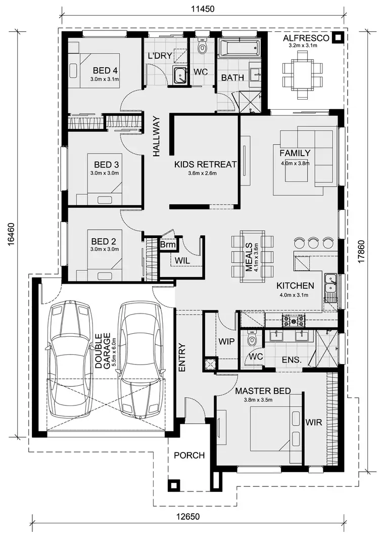 Floorplan of Homely house listing, Lot 162 Turkey Road (Wattle Park), Tarneit VIC 3029