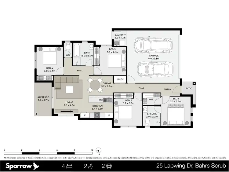 Floorplan of Homely house listing, 25 Lapwing Drive, Bahrs Scrub QLD 4207