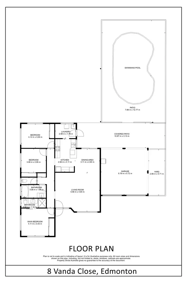 Floorplan of Homely house listing, 8 Vanda Close, Edmonton QLD 4869