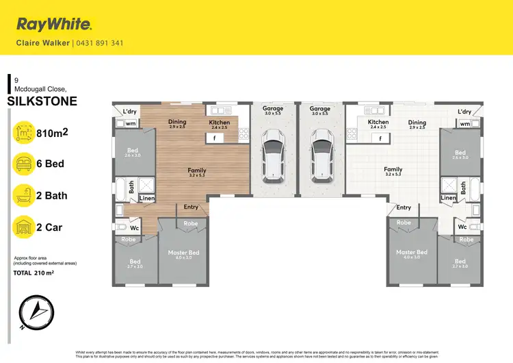 Floorplan of Homely house listing, 1 & 2/9 McDougall Close, Silkstone QLD 4304
