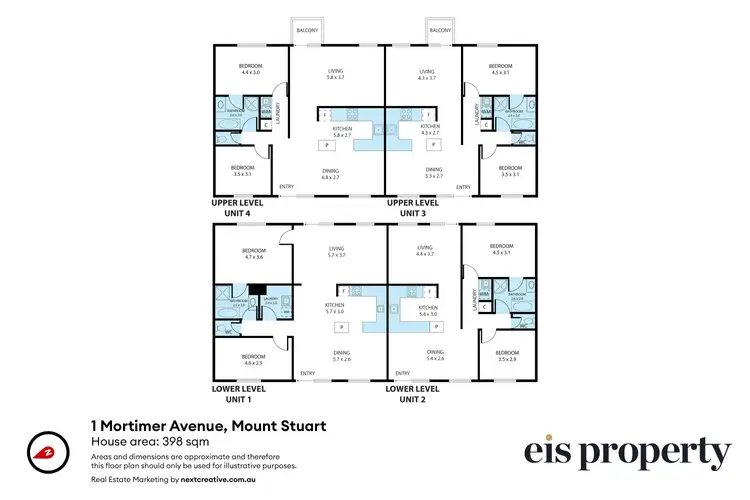 Floorplan of Homely apartment listing, 1 Mortimer Avenue, Mount Stuart TAS 7000