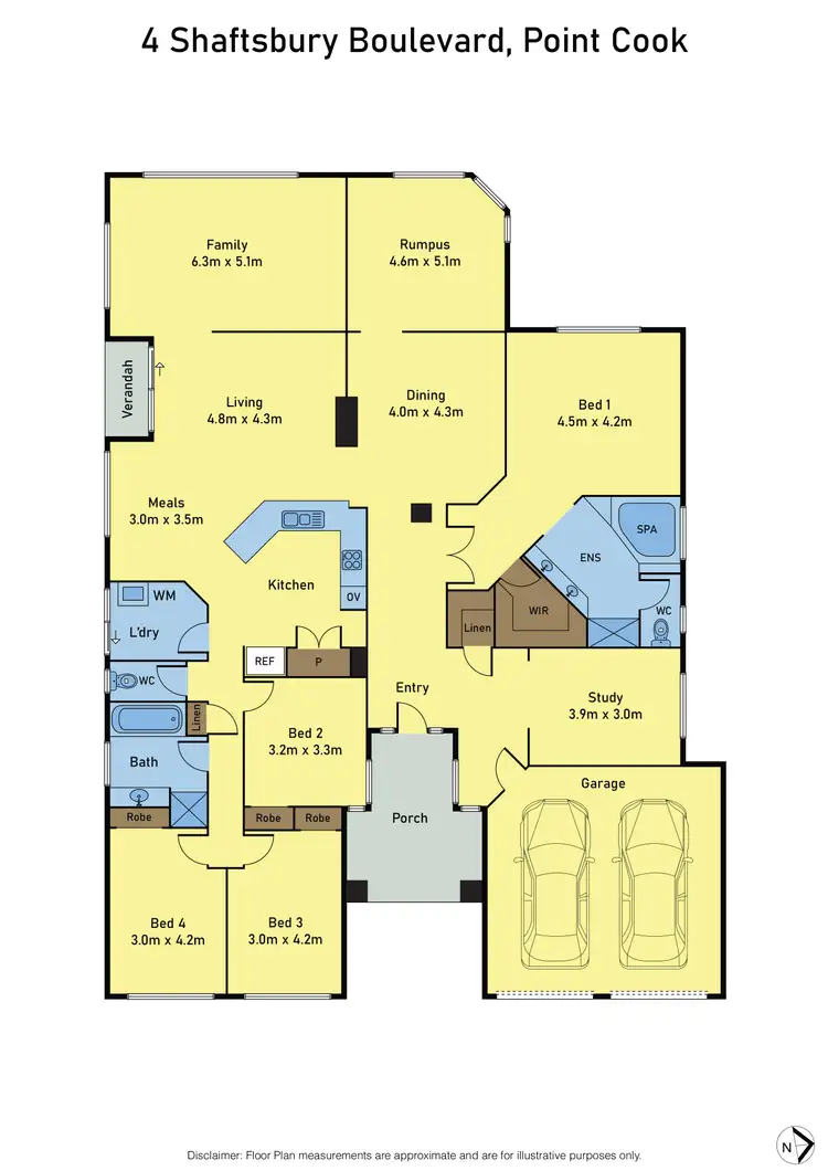 Floorplan of Homely house listing, 4 Shaftsbury Boulevard, Point Cook VIC 3030