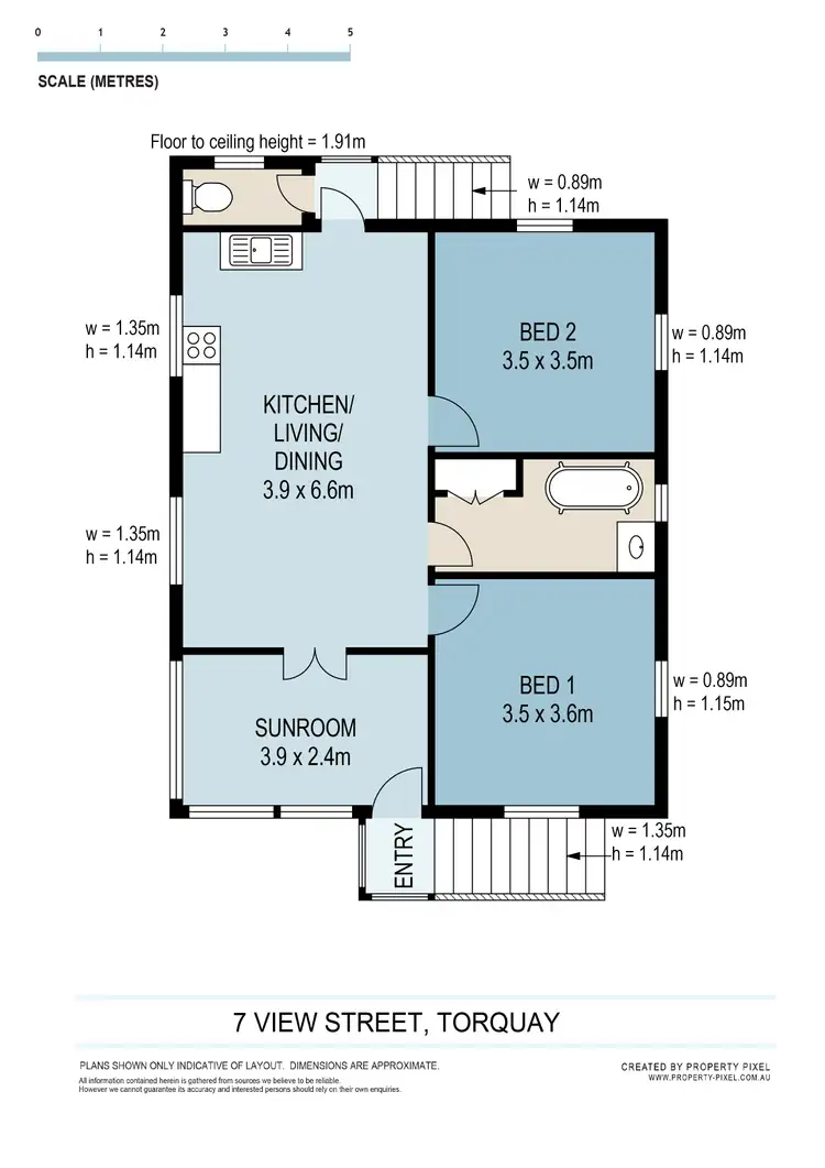 Floorplan of Homely house listing, 7 VIEW STREET, Torquay QLD 4655