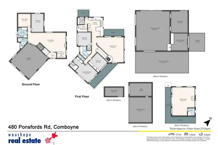 Floorplan of Homely rural property listing, 480 Ponsfords Road, Comboyne NSW 2429
