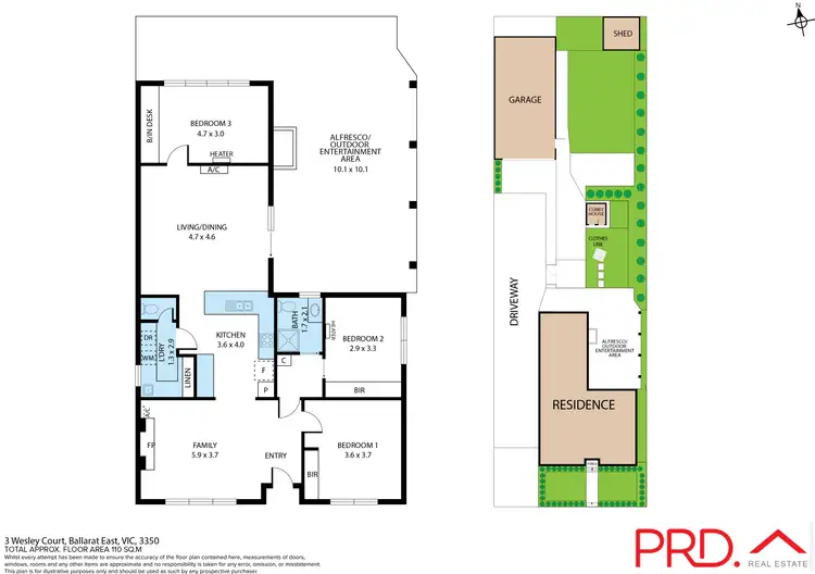 Floorplan of Homely house listing, 3 Wesley Court, Ballarat East VIC 3350