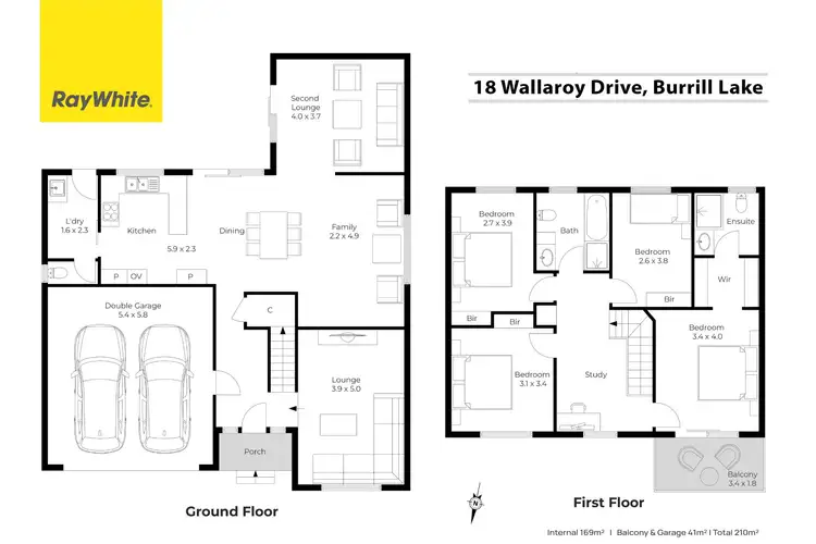 Floorplan of Homely house listing, 18 Wallaroy Drive, Burrill Lake NSW 2539