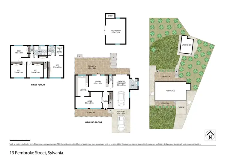 Floorplan of Homely house listing, 13 Pembroke Street, Sylvania NSW 2224