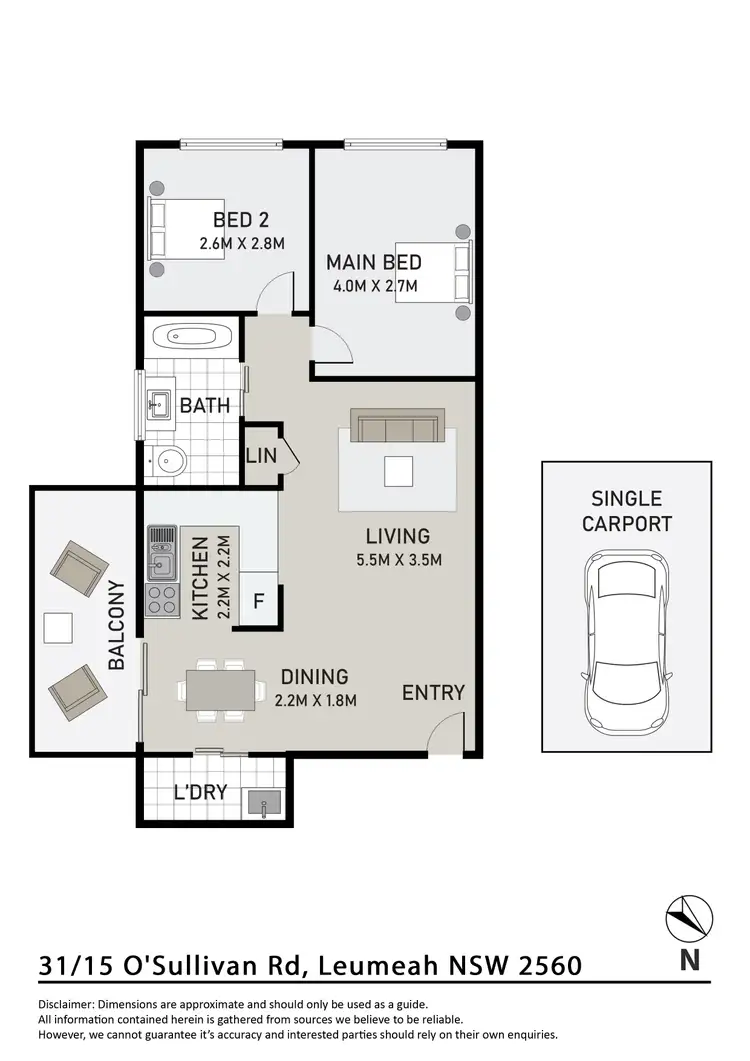 Floorplan of Homely unit listing, 31/15 O'Sullivan Road, Leumeah NSW 2560