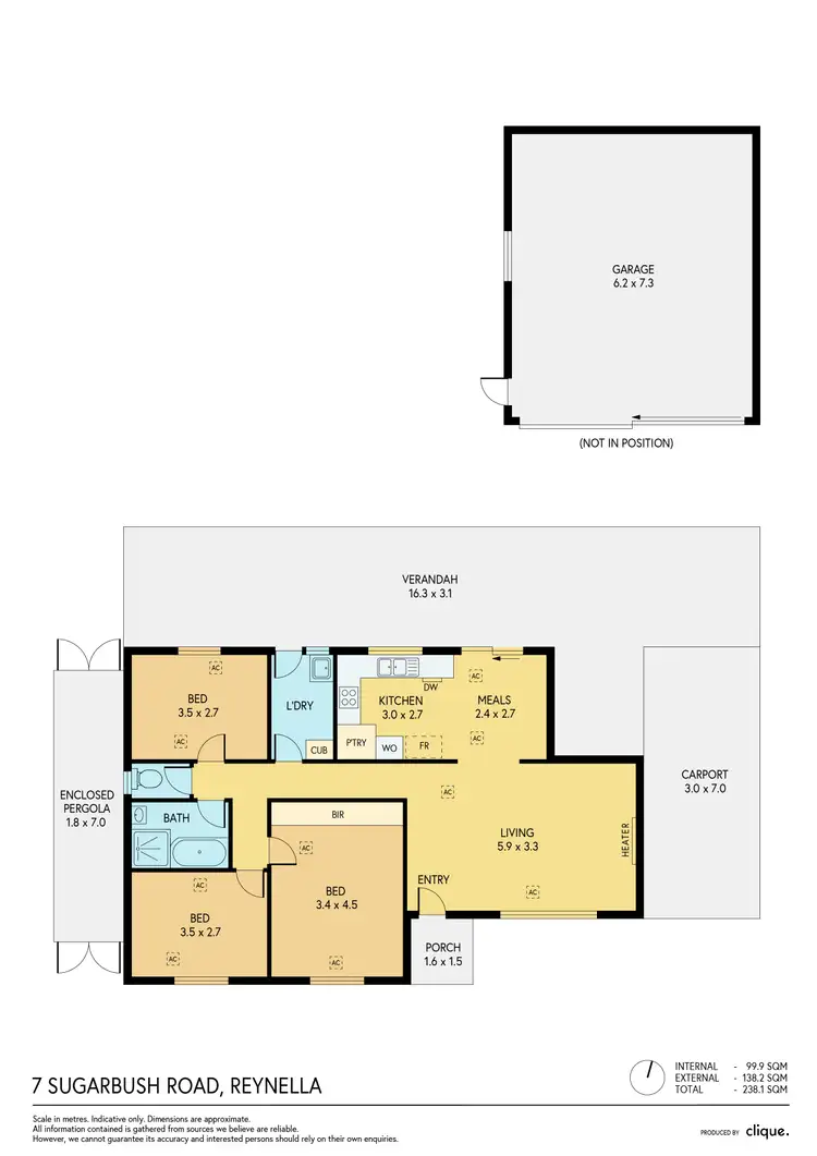 Floorplan of Homely house listing, 7 Sugarbush Road, Reynella SA 5161