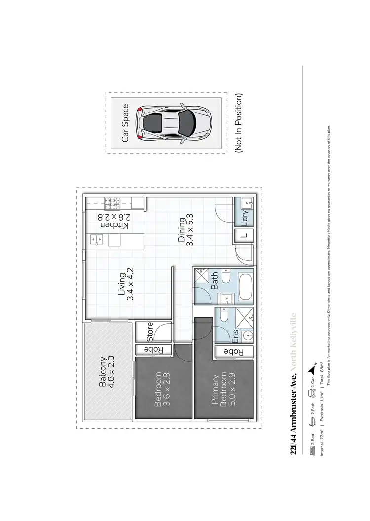 Floorplan of Homely unit listing, 221/44 Armbruster Avenue, North Kellyville NSW 2155
