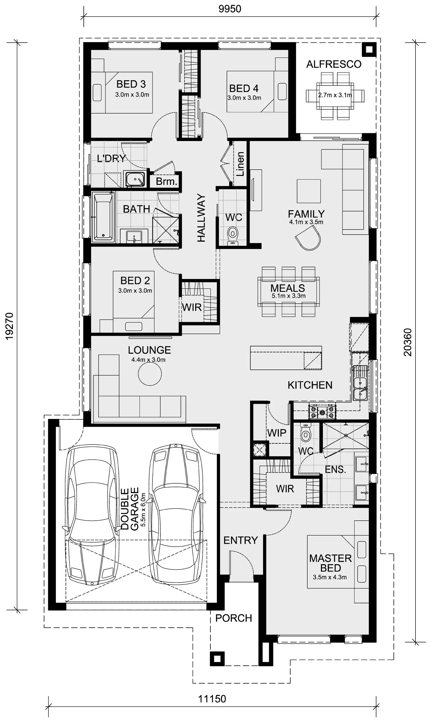 Floorplan of Homely house listing, Lot 2015 Kingsfield Estate, Sunbury VIC 3429