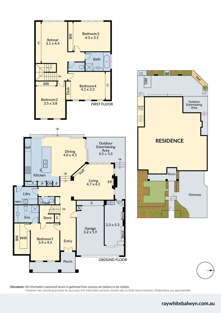 Floorplan of Homely townhouse listing, 1/6 Osburn Avenue, Balwyn North VIC 3104