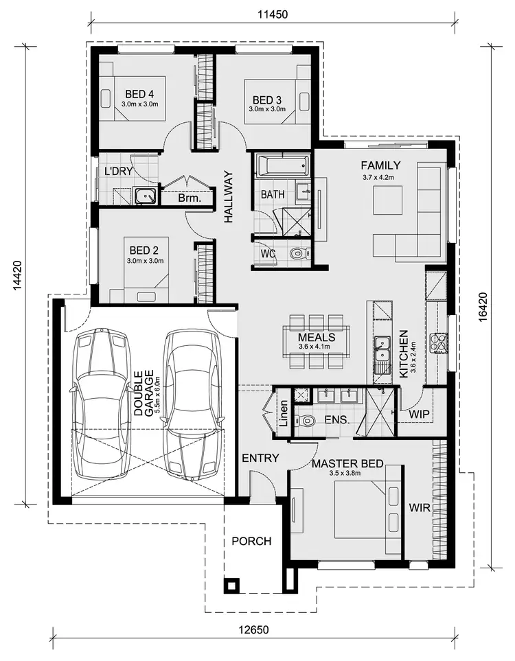 Floorplan of Homely house listing, Lot 1502 Hanover Circuit, Melton South VIC 3338