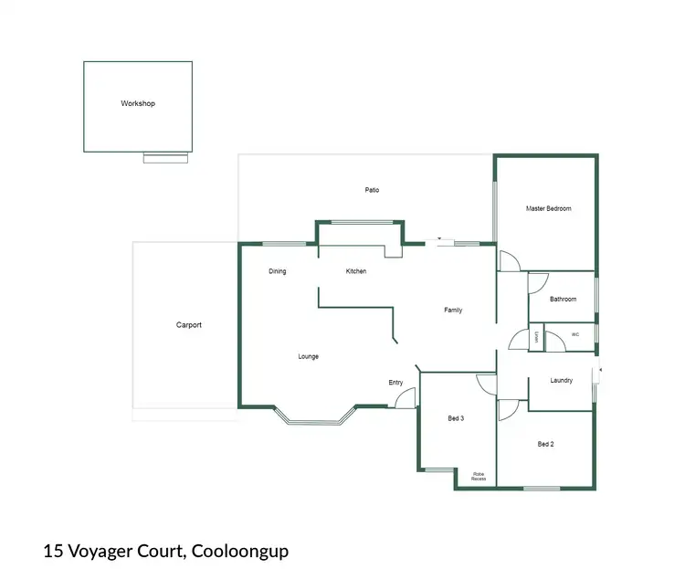 Floorplan of Homely house listing, 15 Voyager Court, Cooloongup WA 6168