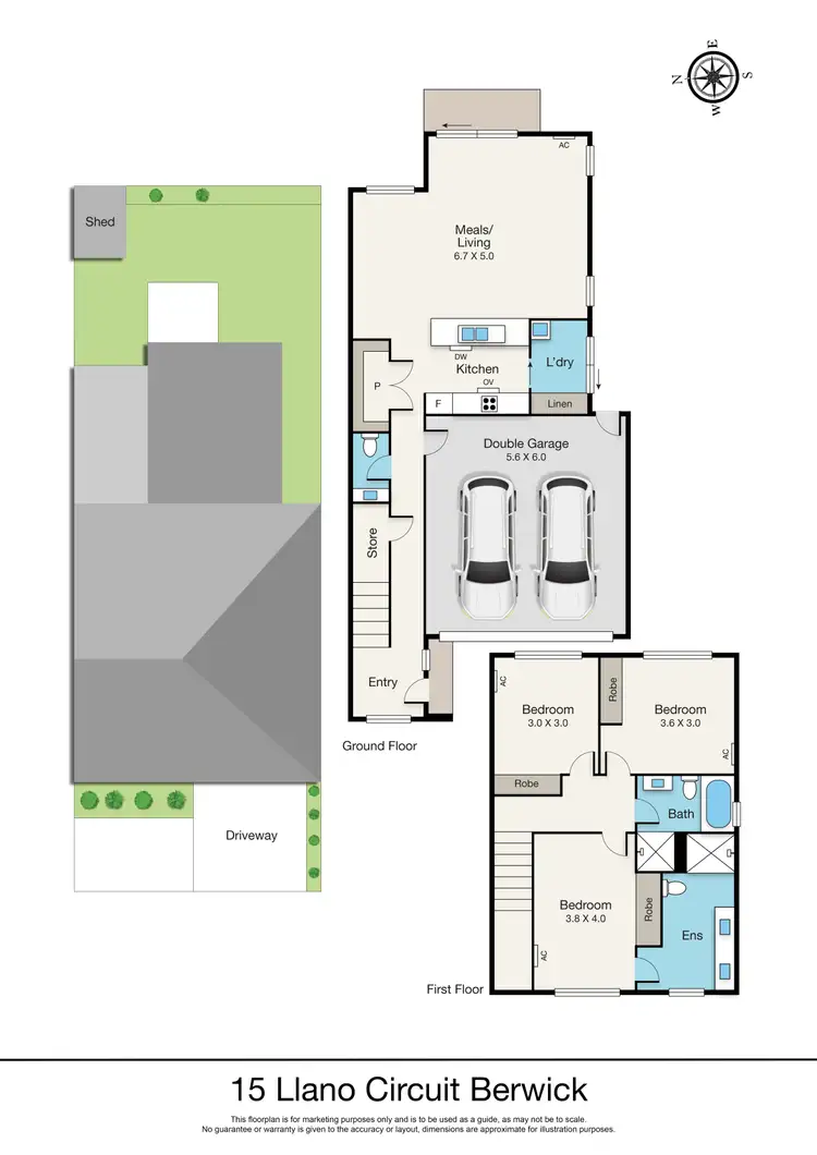 Floorplan of Homely townhouse listing, 15 Llano Circuit, Berwick VIC 3806