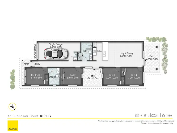 Floorplan of Homely house listing, 10 Sunflower Court, Ripley QLD 4306