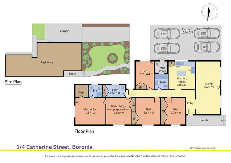Floorplan of Homely unit listing, 1/4 Catherine Street, Boronia VIC 3155