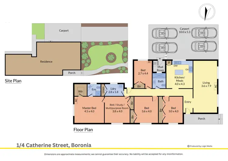 Floorplan of Homely unit listing, 1/4 Catherine Street, Boronia VIC 3155