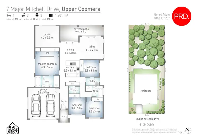 Floorplan of Homely house listing, 7 Major Mitchell Drive, Upper Coomera QLD 4209