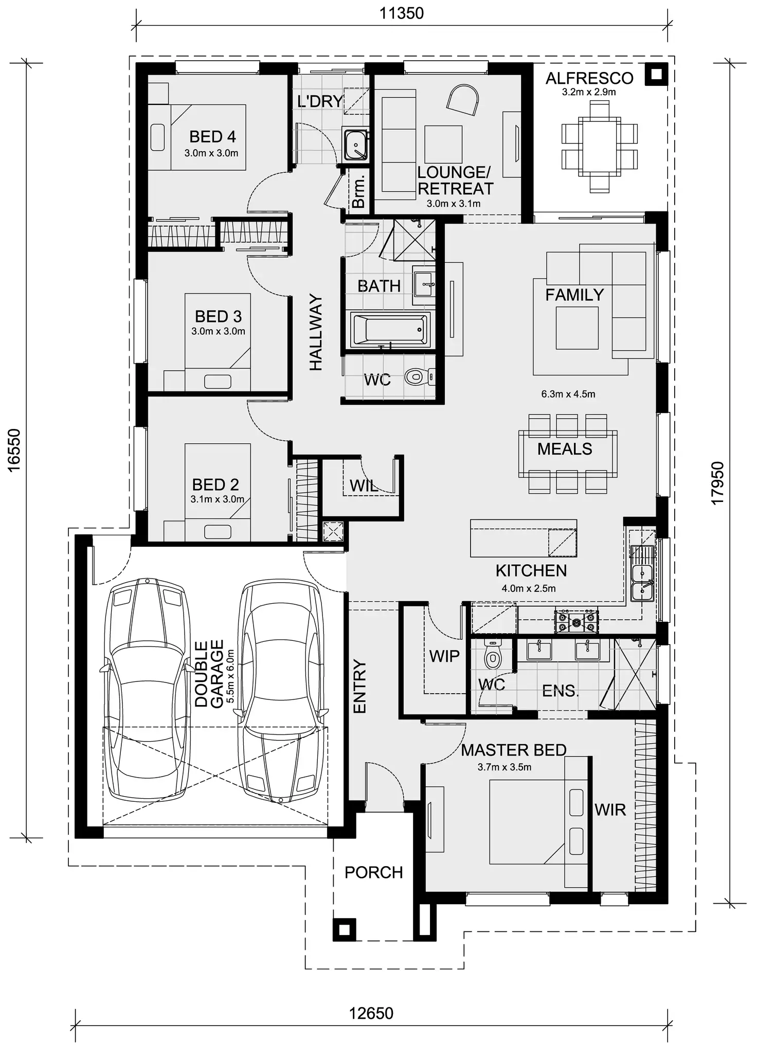 Floorplan of Homely house listing, 2850 Monocot Avenue - Smiths Lane Estate, Clyde North VIC 3978