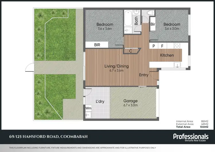 Floorplan of Homely townhouse listing, 69/125 Hansford Road, Coombabah QLD 4216