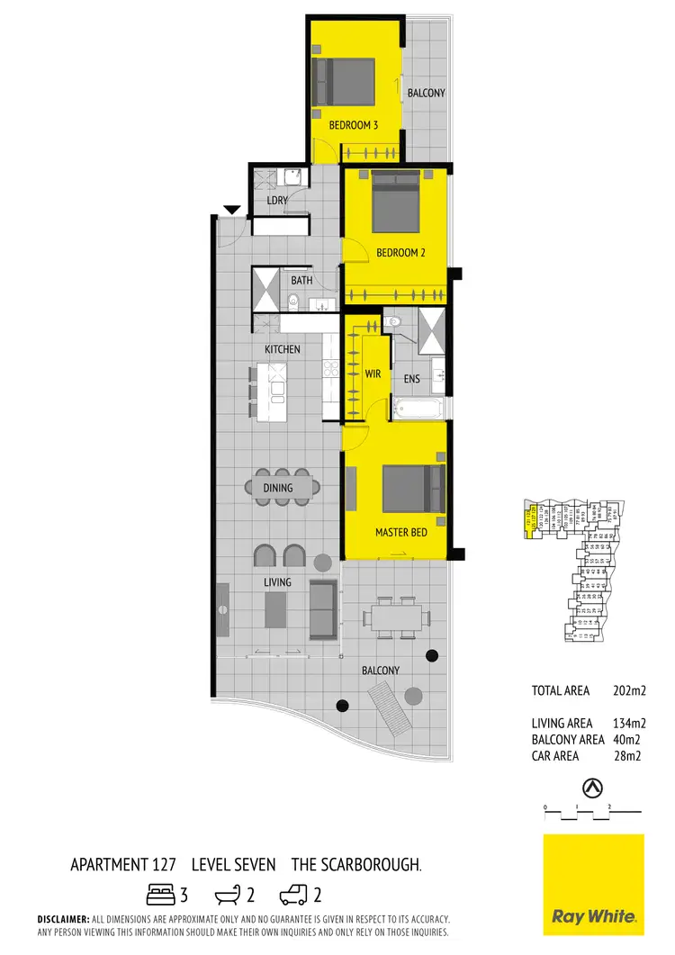 Floorplan of Homely apartment listing, 127/113 Landsborough Avenue, Scarborough QLD 4020