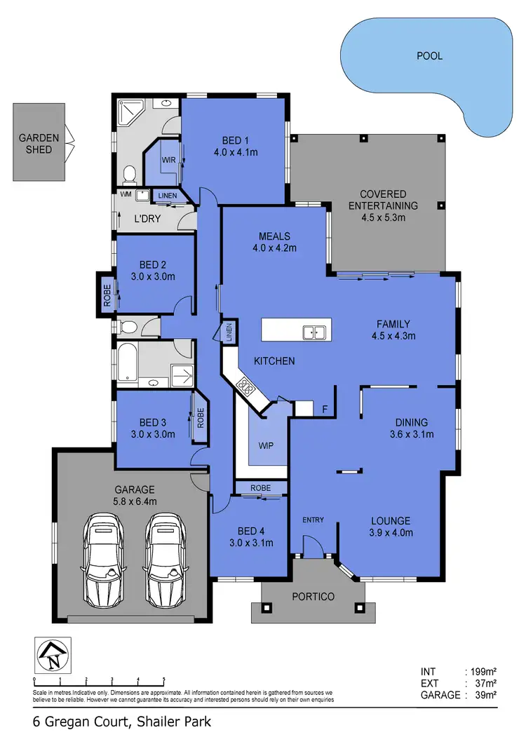 Floorplan of Homely house listing, 6 Gregan Court, Shailer Park QLD 4128