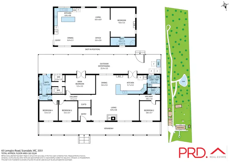 Floorplan of Homely house listing, 65 Lemajics Road, Scarsdale VIC 3351