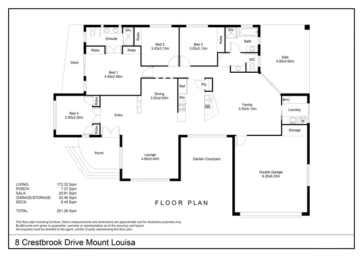 Floorplan of Homely house listing, 8 Crestbrook Drive, Mount Louisa QLD 4814