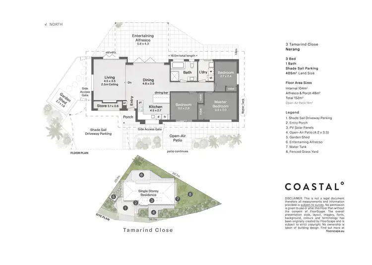Floorplan of Homely house listing, 3 Tamarind Close, Nerang QLD 4211