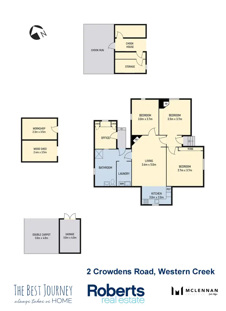 Floorplan of Homely house listing, 2 Crowdens Road, Western Creek TAS 7304