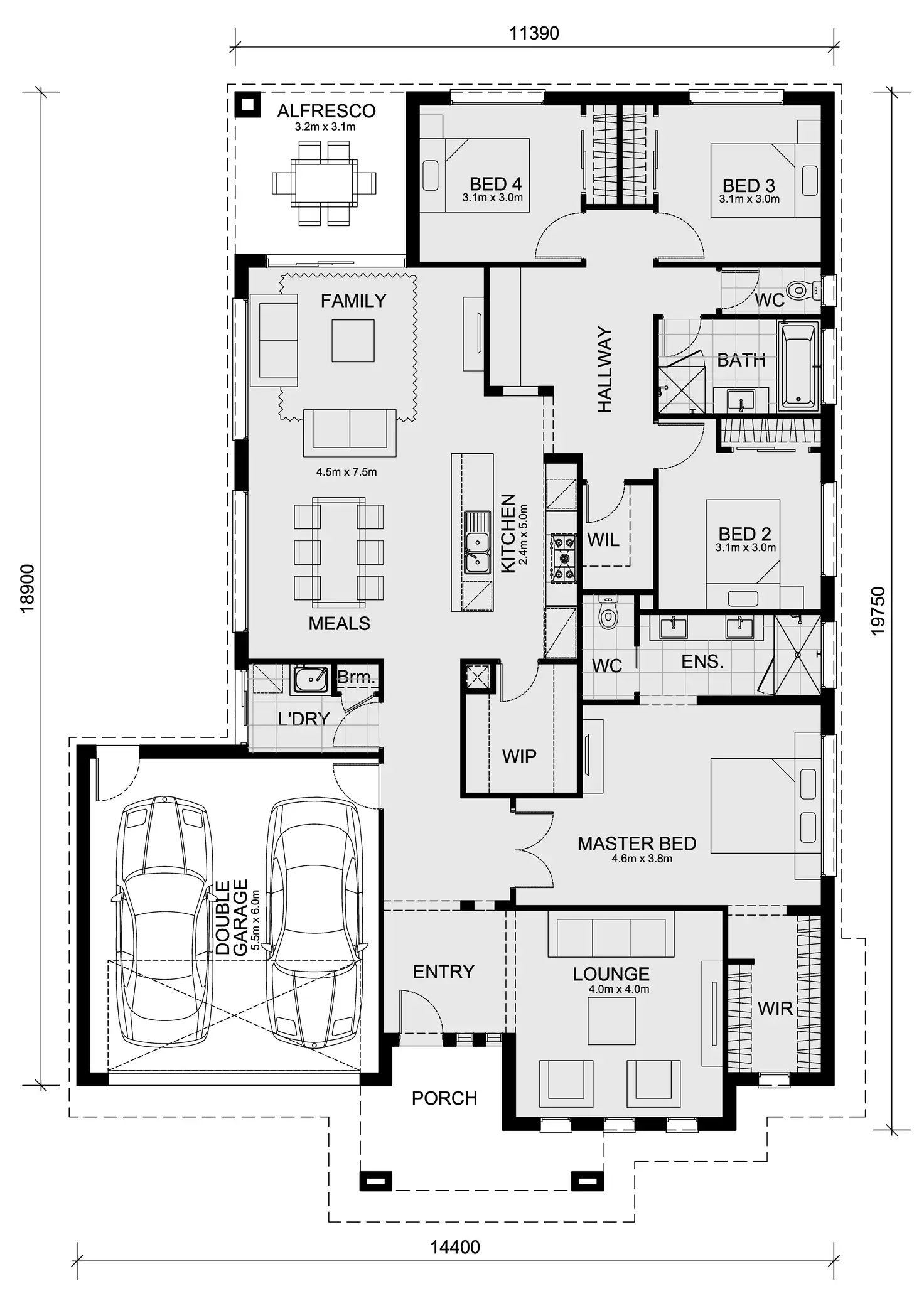 Floorplan of Homely house listing, 5107 Sandalwood Crescent - Meridian Estate, Clyde North VIC 3978