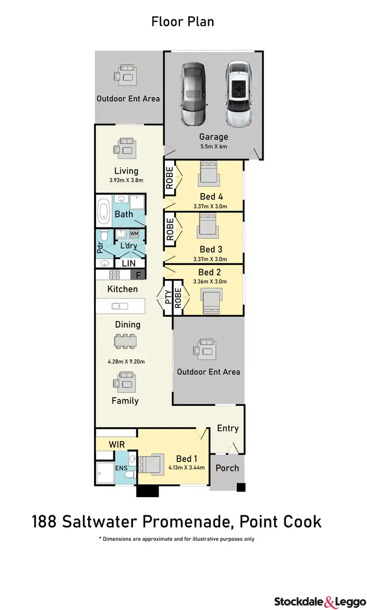 Floorplan of Homely house listing, 188 Saltwater Prom, Point Cook VIC 3030