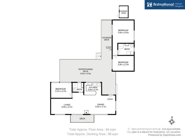 Floorplan of Homely house listing, 48 Lovering Avenue, Verona Sands TAS 7112
