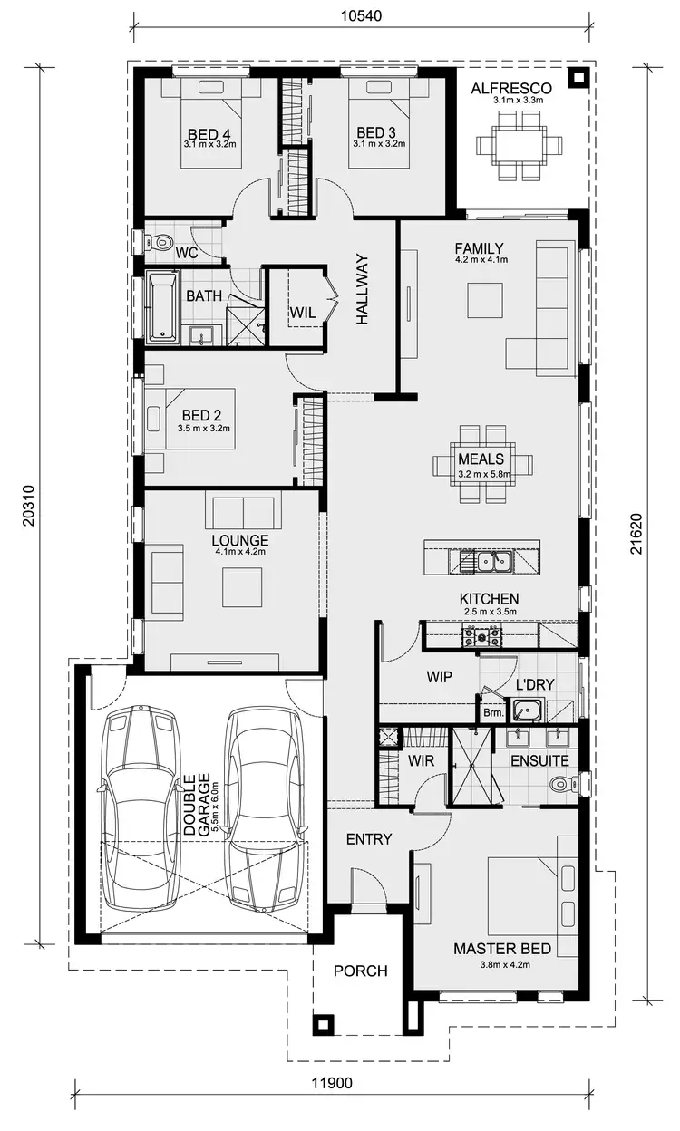 Floorplan of Homely house listing, Lot 203 Westringia Approach (Broadstead Estate), Kilmore VIC 3764