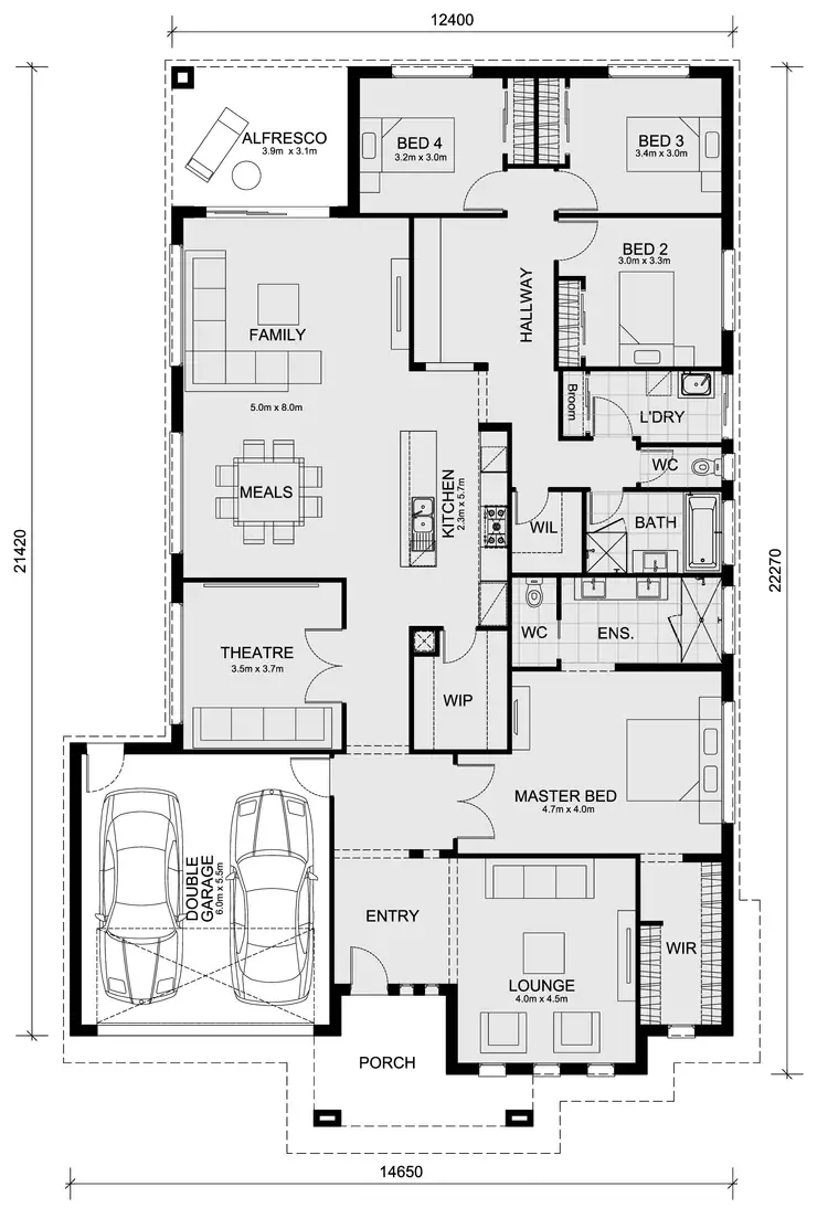Floorplan of Homely house listing, Lot 203 Westringia Approach (Broadstead Estate), Kilmore VIC 3764