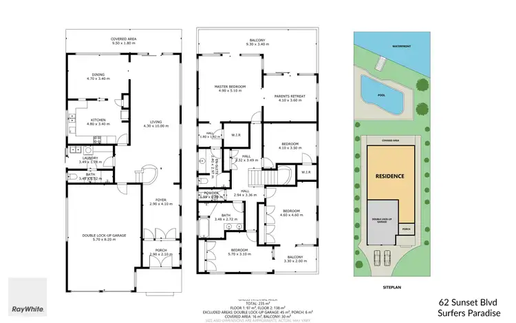 Floorplan of Homely house listing, 62 Sunset Boulevard, Surfers Paradise QLD 4217