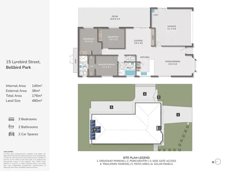 Floorplan of Homely house listing, 15 Lyrebird Lane, Bellbird Park QLD 4300