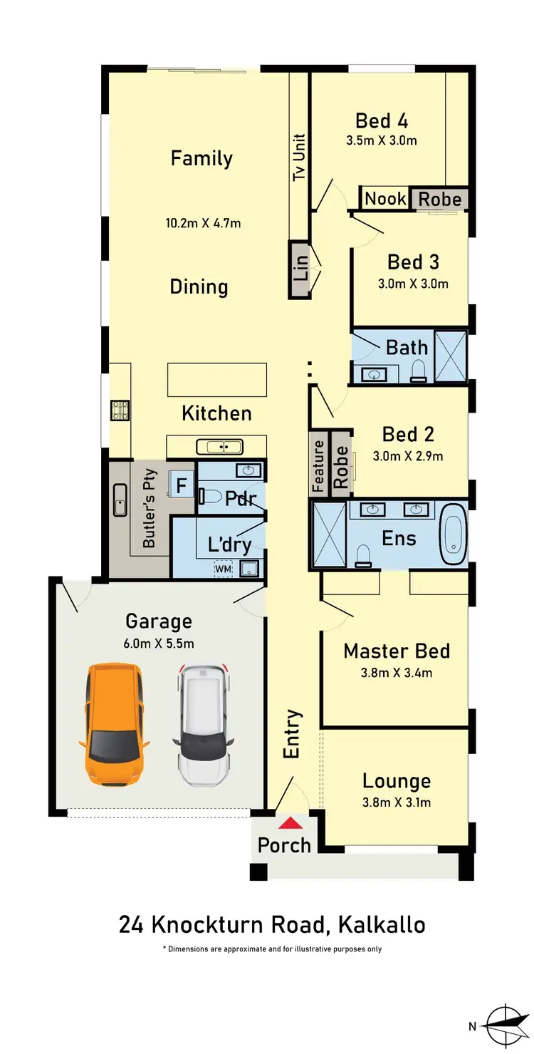 Floorplan of Homely house listing, 24 Knockturn Road, Kalkallo VIC 3064