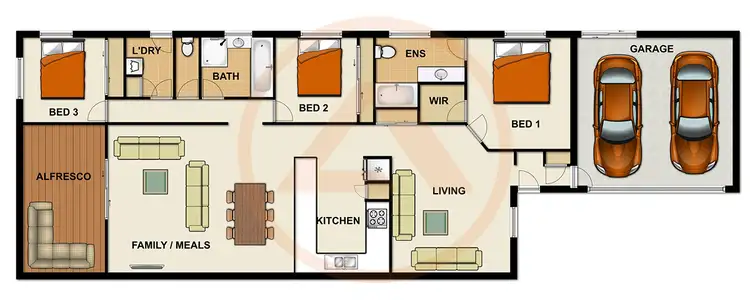 Floorplan of Homely house listing, 1/15 Tranquillity Circle, Brassall QLD 4305