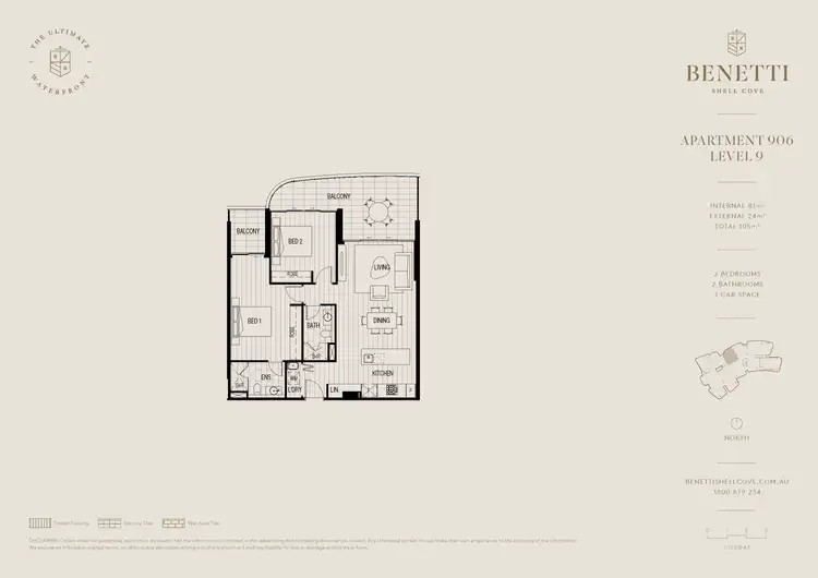 Floorplan of Homely other listing, 906/10 Waterfront Promenade, Shell Cove NSW 2529
